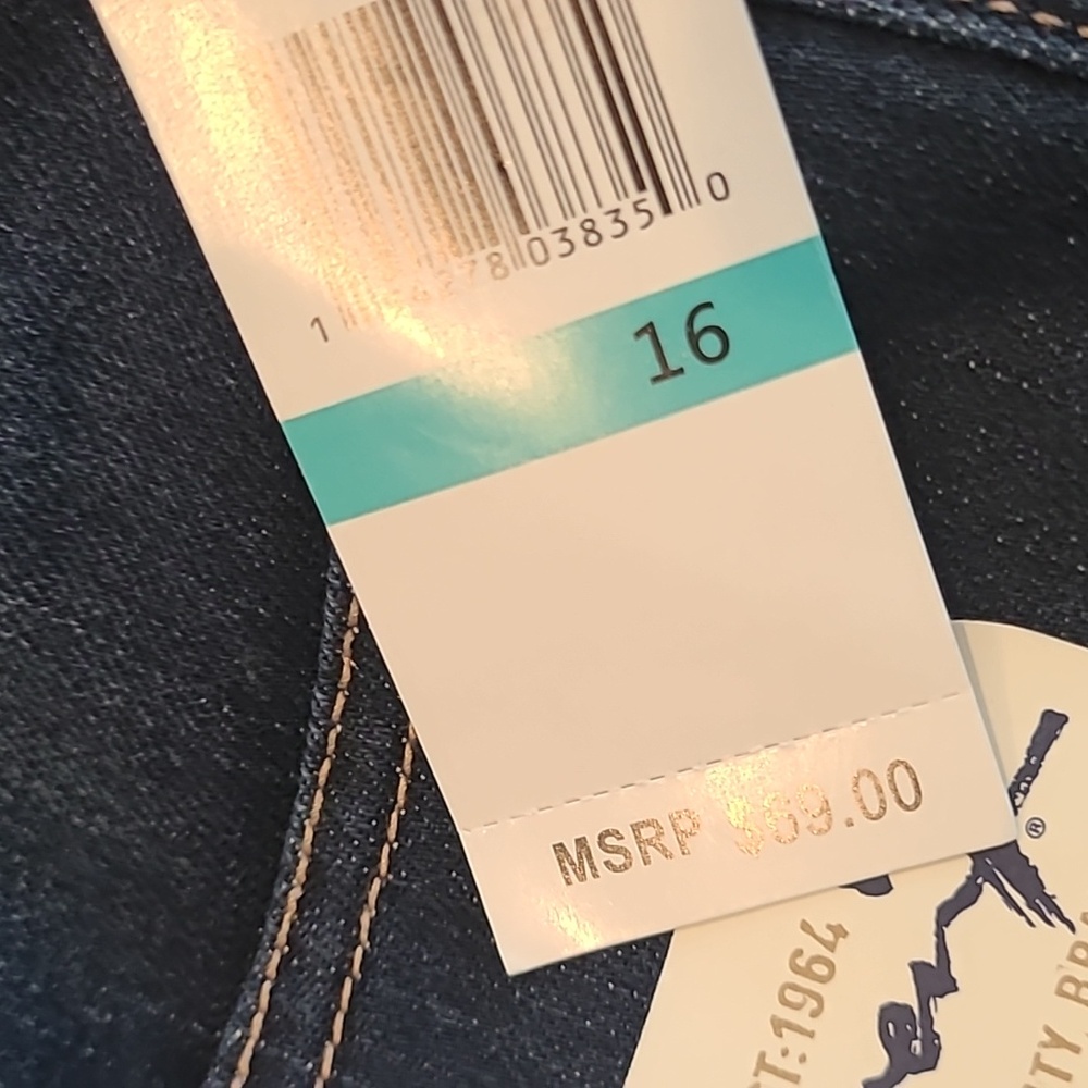 Seven7  Dark Wash Jeans size 16 Limited Edition Slimaker - Picture 3 of 11